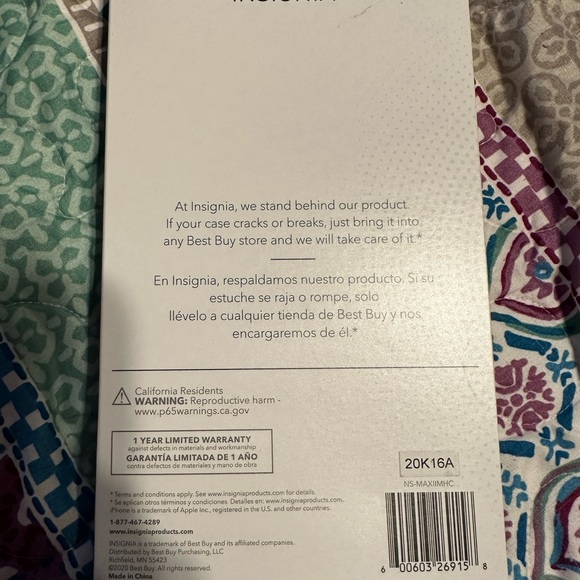 Insignia iPhone 12/12 Pro clear case - Picture 2 of 3